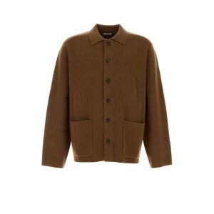 Le Kasha Men Brown Cashmere Cardigan
